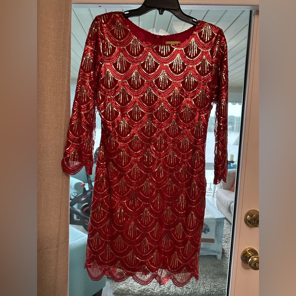 Size L Gianni Bini evening dress great for Christmas Party